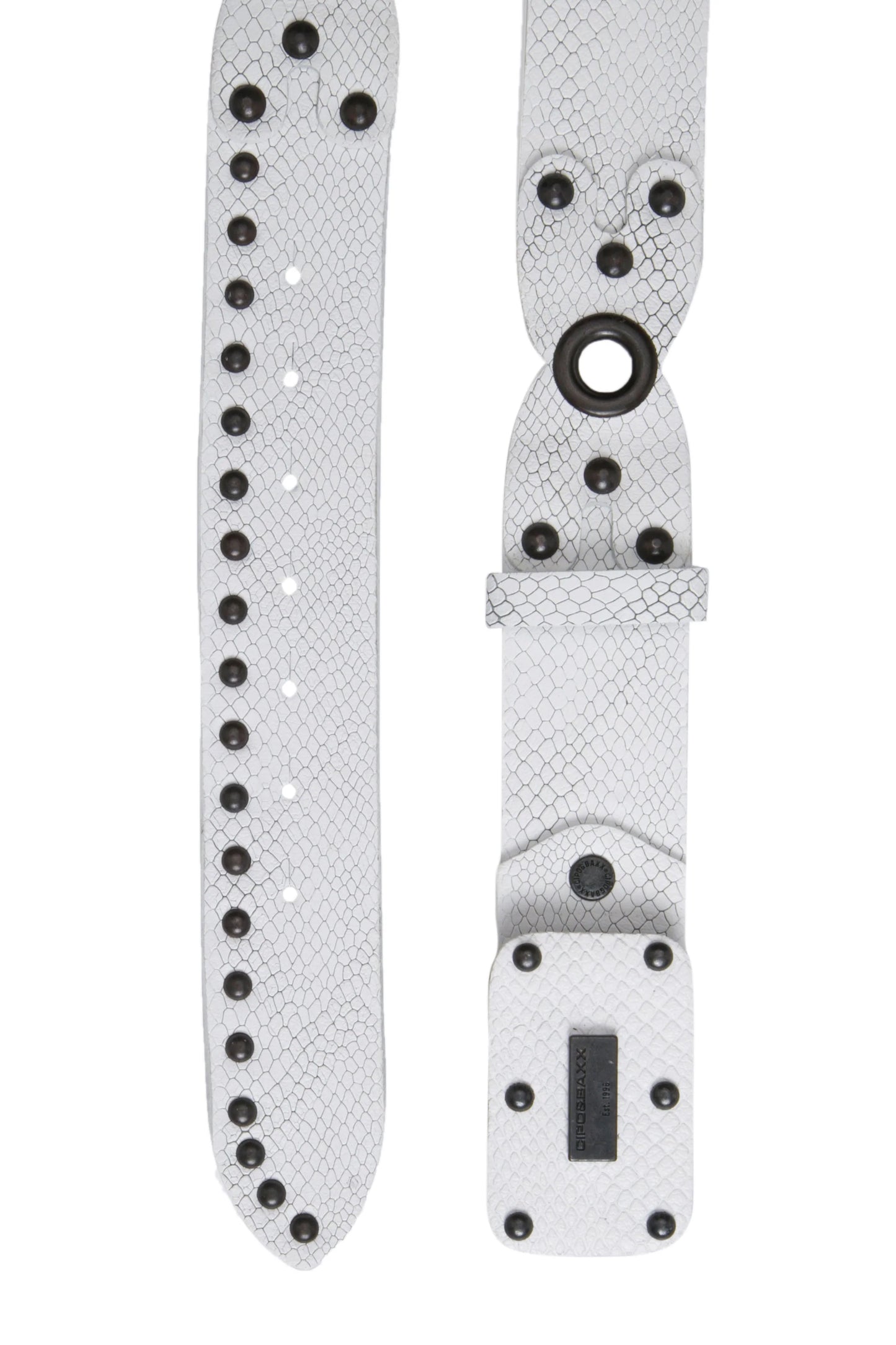 Cipo &amp; Baxx Men's Leather Belt CG132 Black