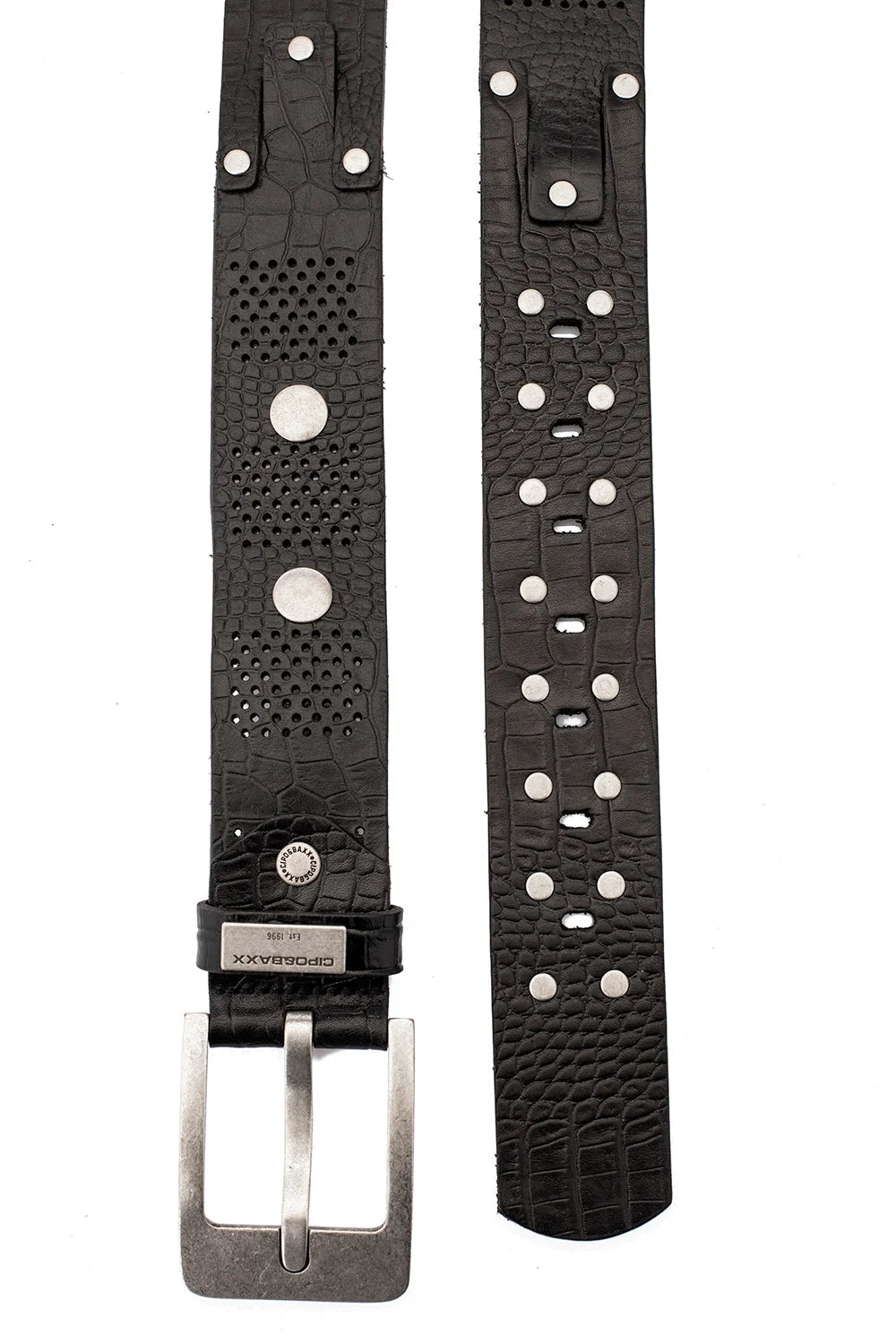 Cipo &amp; Baxx Men's Leather Belt CG162 Brown 