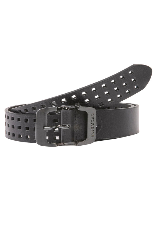 Cipo &amp; Baxx Men's Leather Belt CG162 Black 