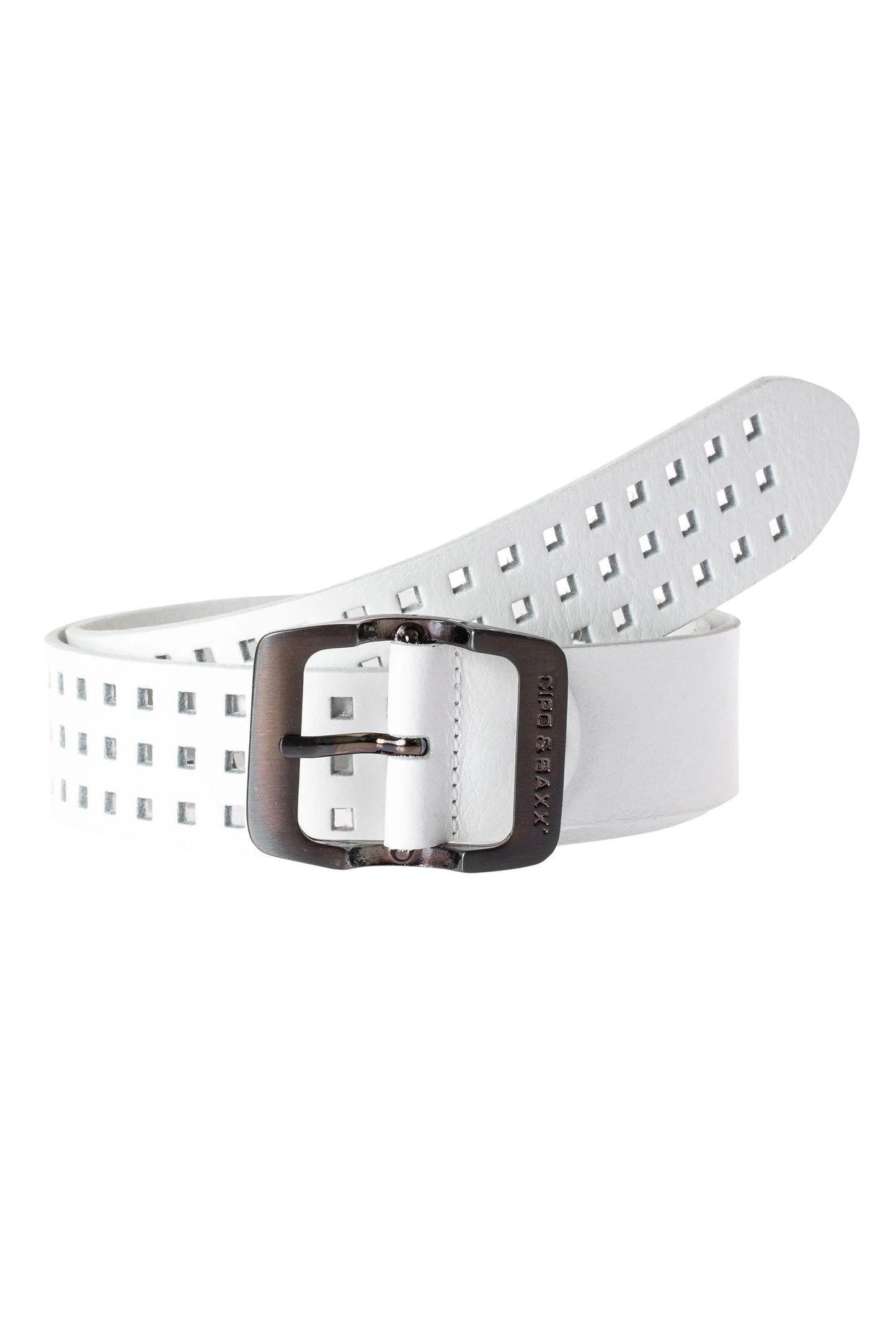 Cipo &amp; Baxx Men's Leather Belt CG162 Black 