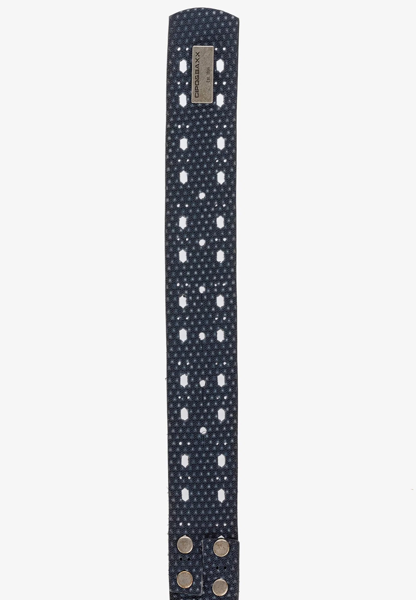Cipo &amp; Baxx Men's Leather Belt CG174 Black 