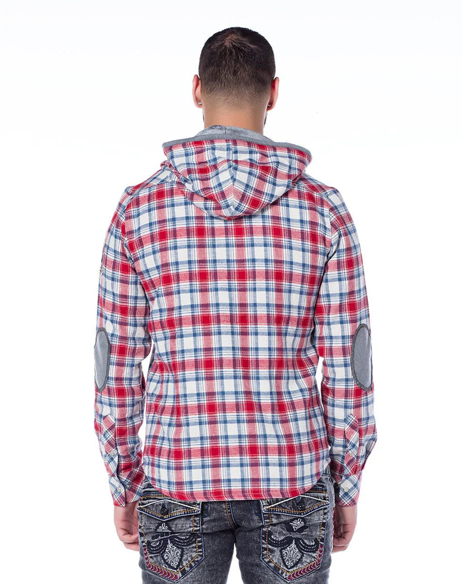 Cipo &amp; Baxx KIEL men's hooded shirt CH128