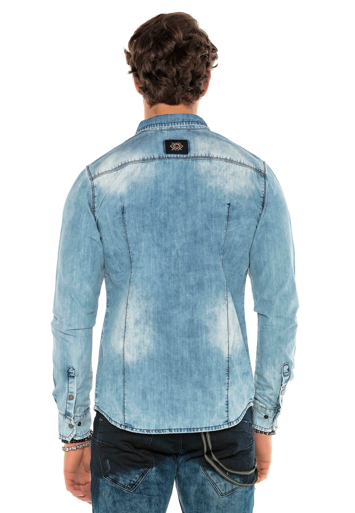 Cipo &amp; Baxx SAMUEL men's denim shirt CH165
