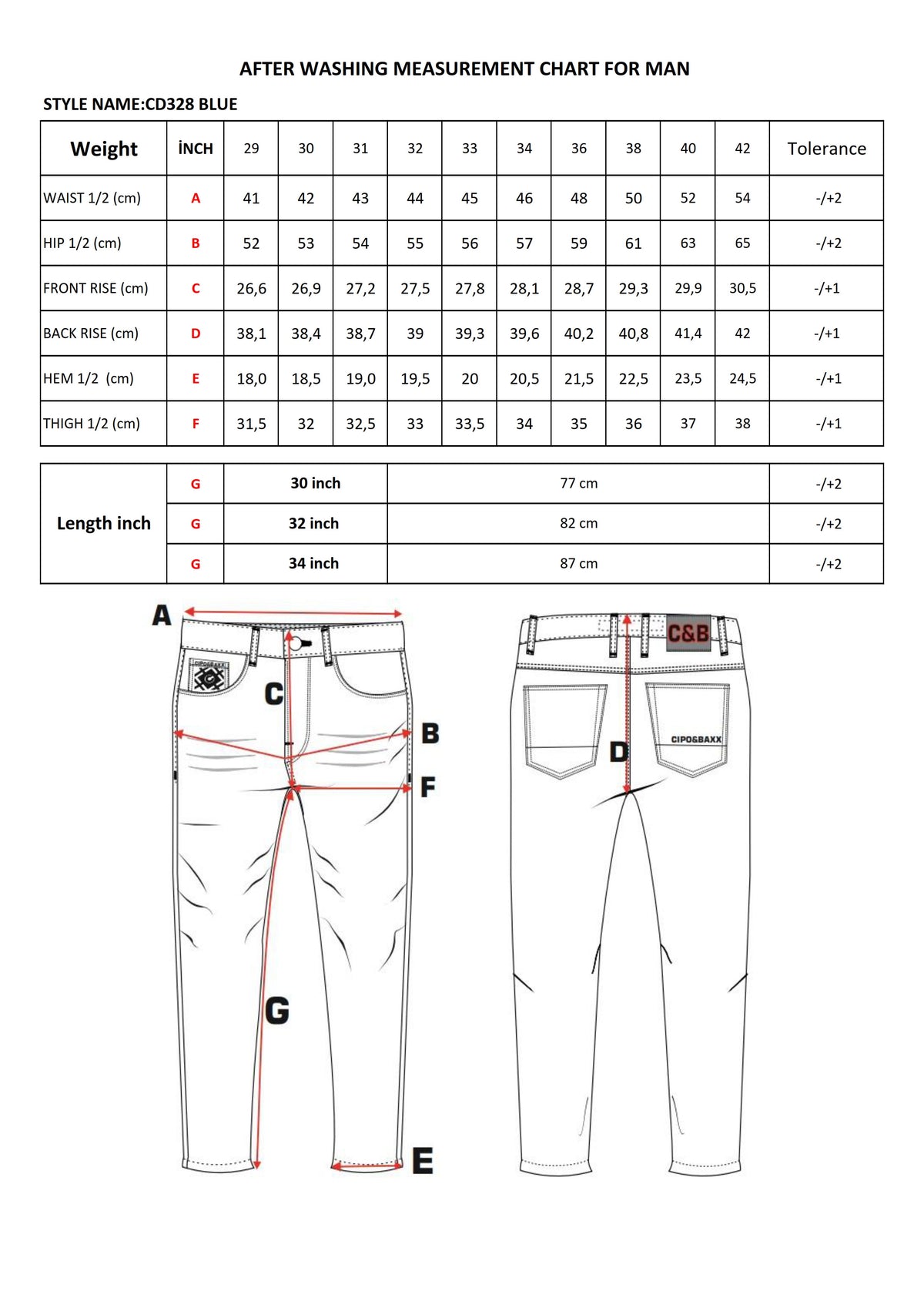 Cipo &amp; Baxx JAY Men's Jeans Denim CD328
