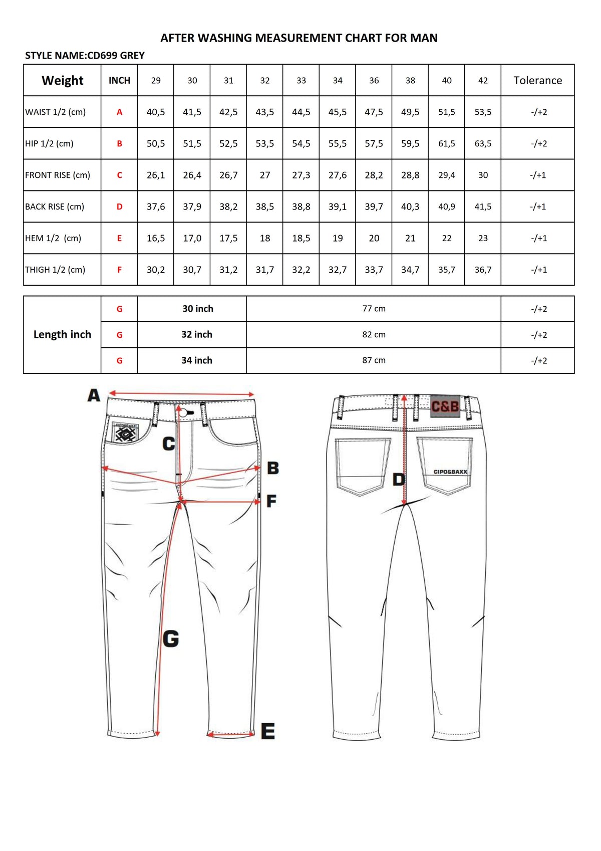 Cipo &amp; Baxx CARWAY Men's Jeans Denim CD699