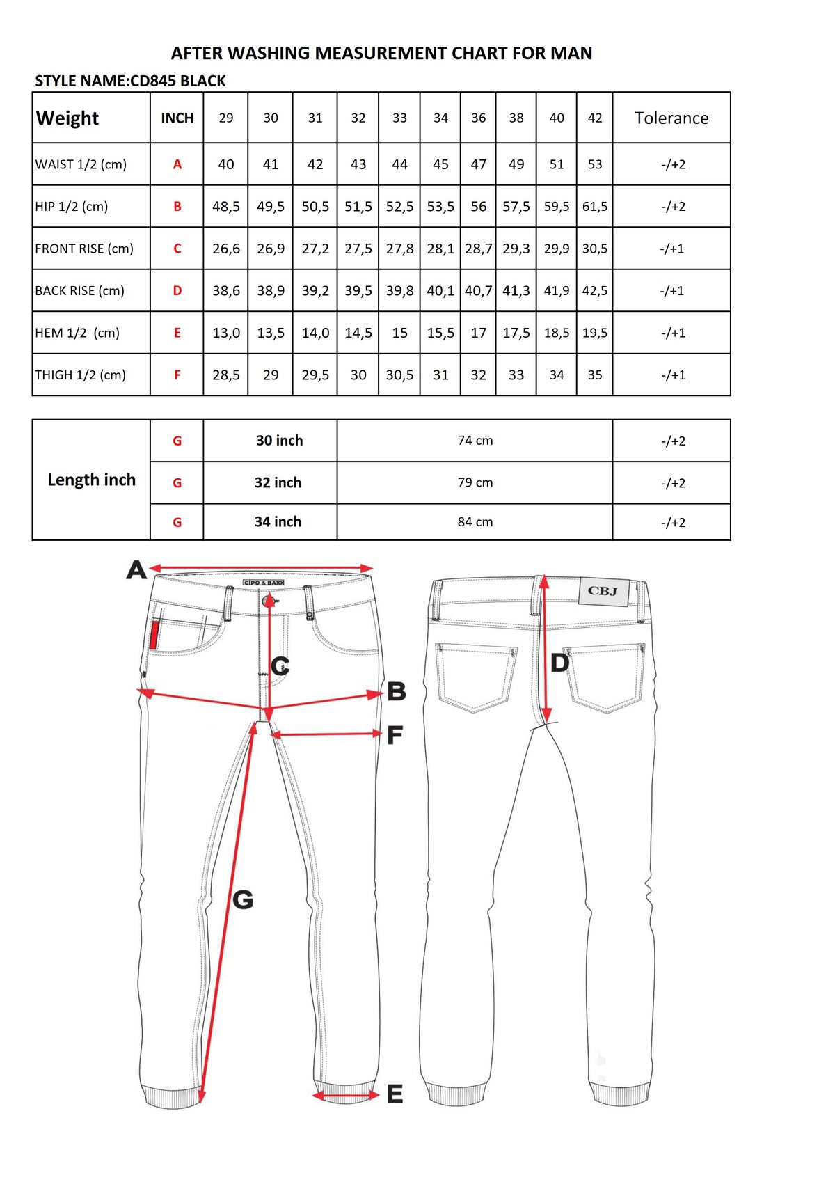 Cipo & Baxx STONEGATE Herren Jeans Denim Black CD845 - Persvision