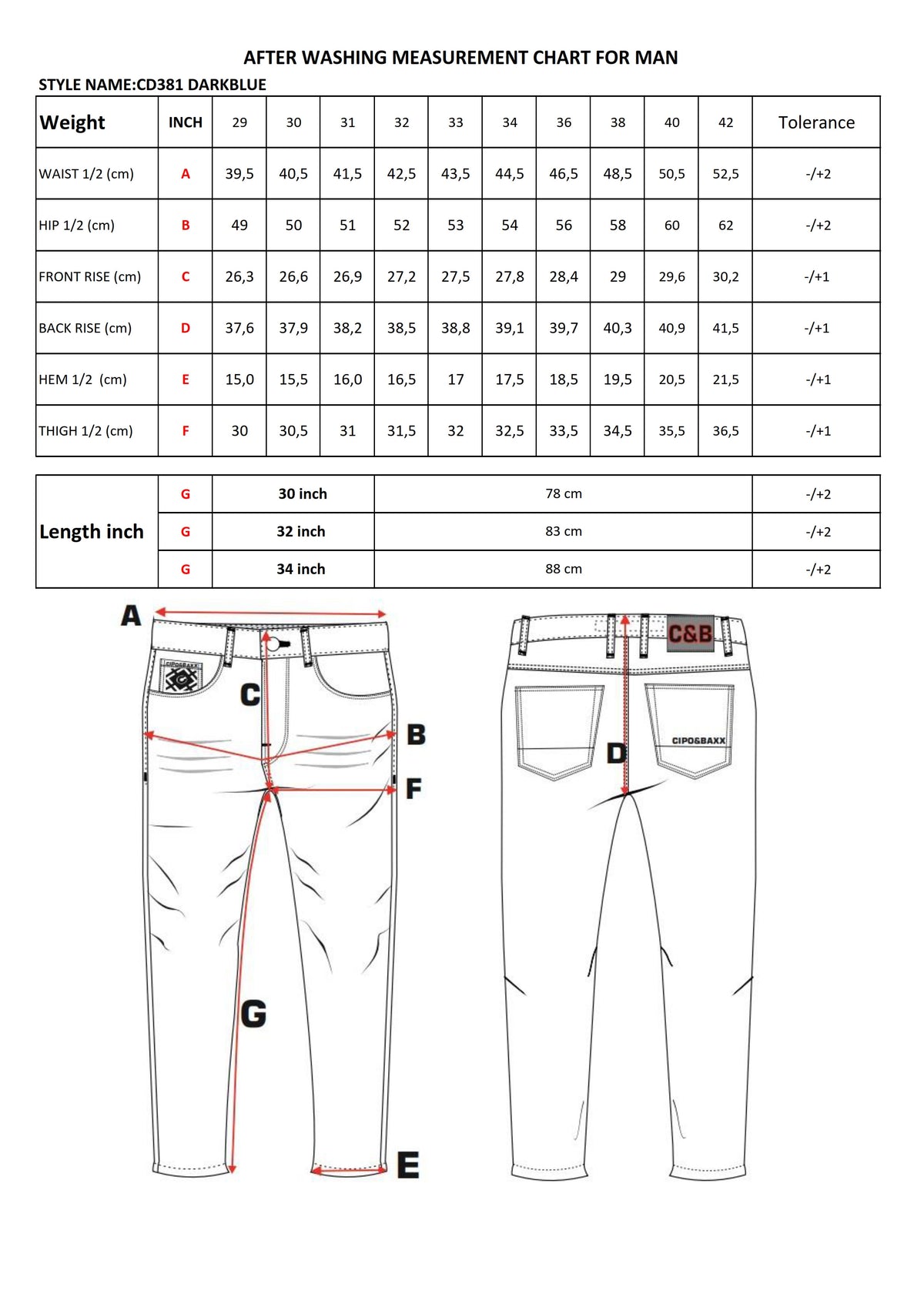 Cipo & Baxx MARIS Herren Jeans Denim CD381 - Persvision