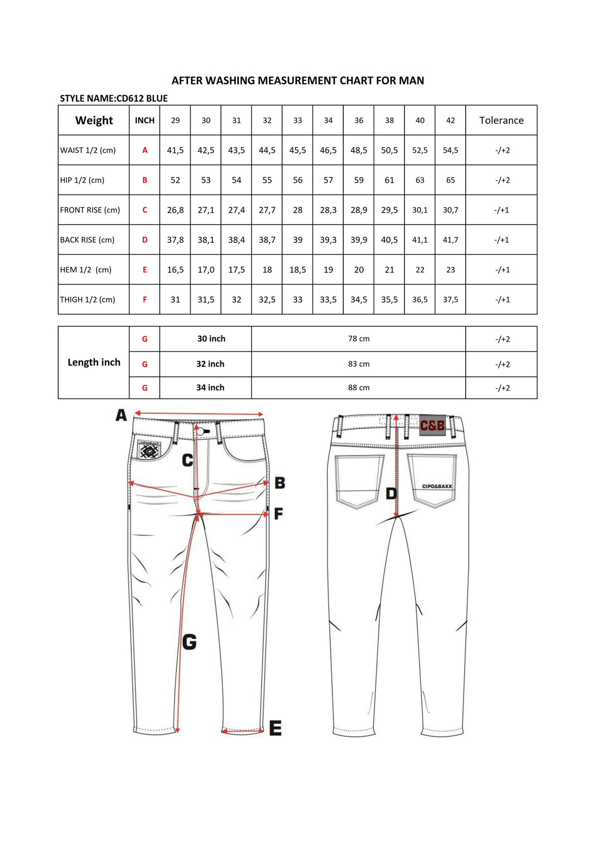 Cipo & Baxx ARUBA Herren Jeans Denim CD612