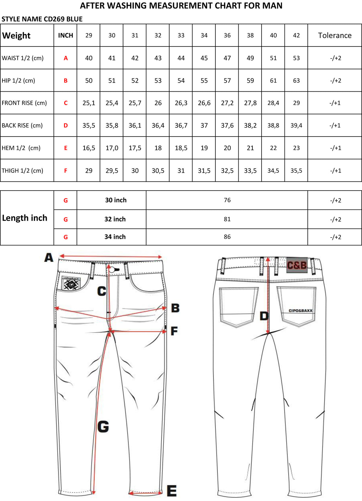 Cipo &amp; Baxx SIERA men's jeans denim CD269