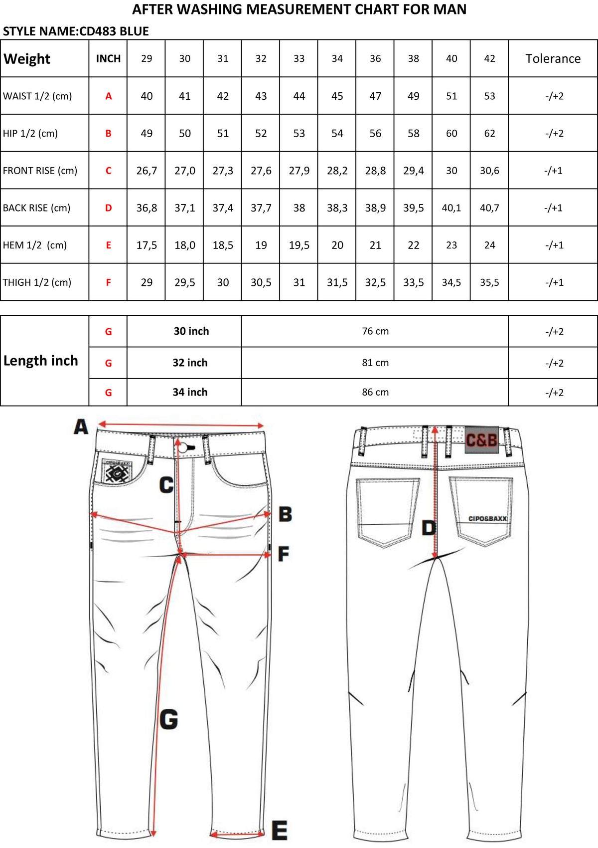 Cipo & Baxx OUTLINE Herren Jeans Denim CD483