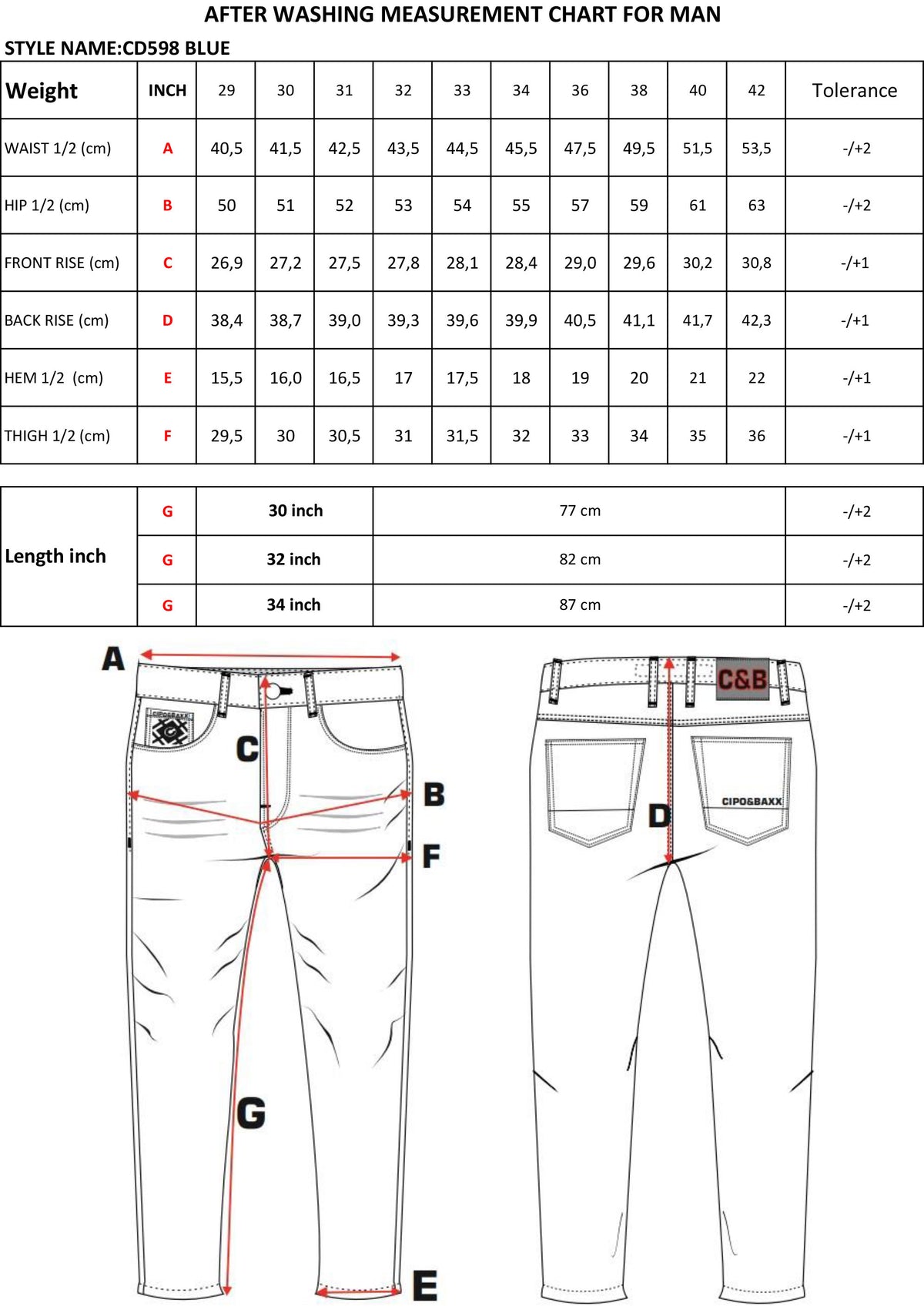 Cipo & Baxx BRANDON  Herren Jeans Denim CD598