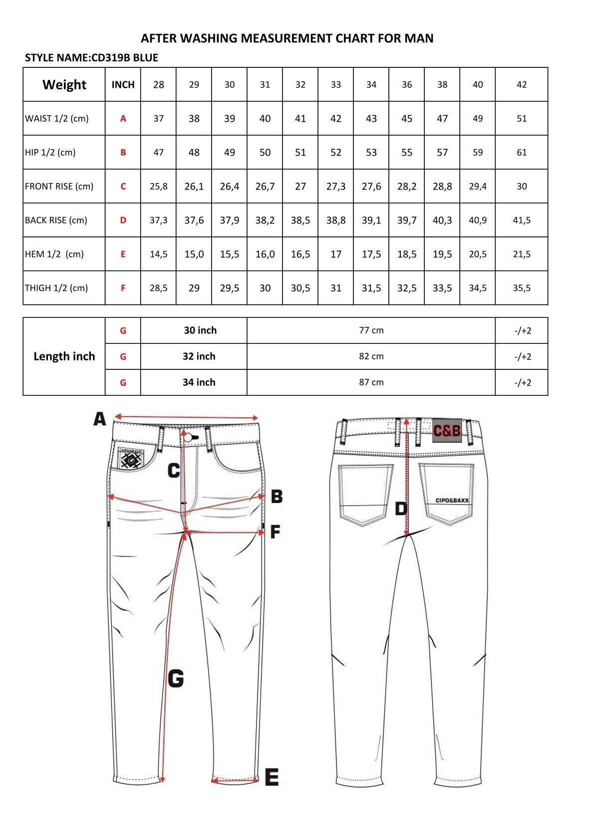 Cipo &amp; Baxx GEORGE men's jeans denim CD319B