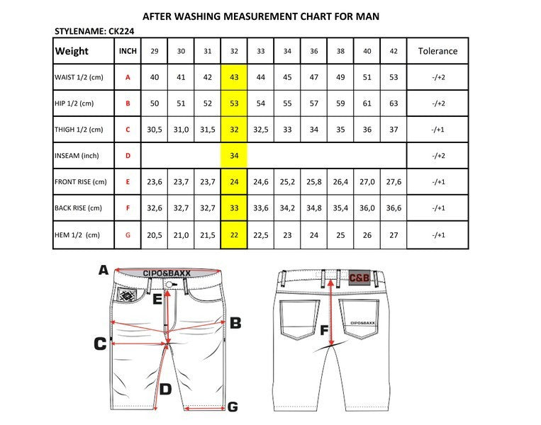 Cipo & Baxx Men's Shorts ROSBURG CK224