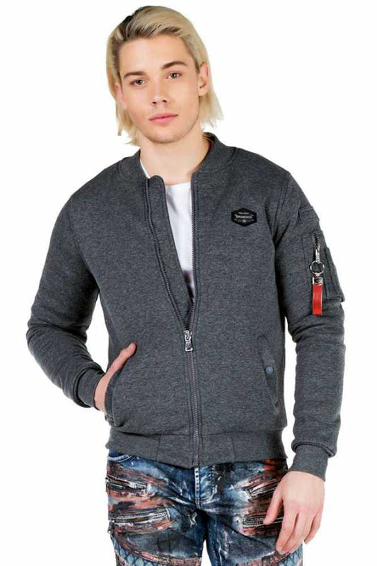 Cipo &amp; Baxx KIA Men's Jacket CJ151 Dgrey