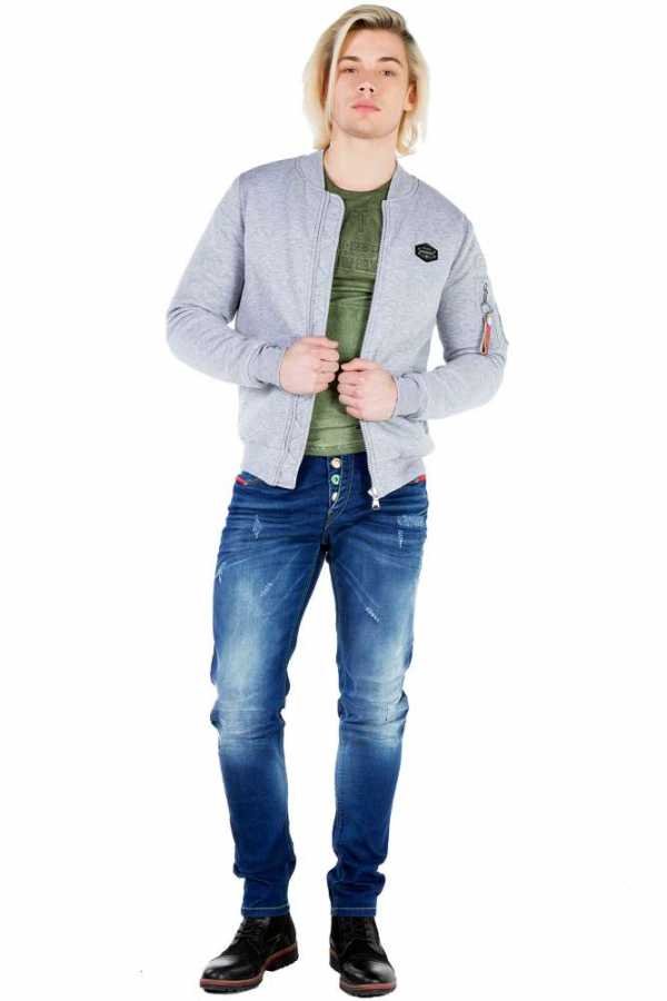 Cipo & Baxx KIAN Herren Jacke CJ151 grey