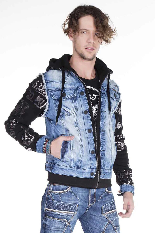 Cipo & Baxx SILVERKEY Herren Jeans Jacke Weste Denim CJ181