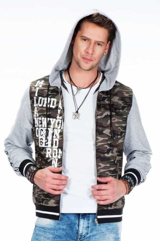 Cipo & Baxx DIPRO Herren Jacke Weste Denim Hoodie CJ215