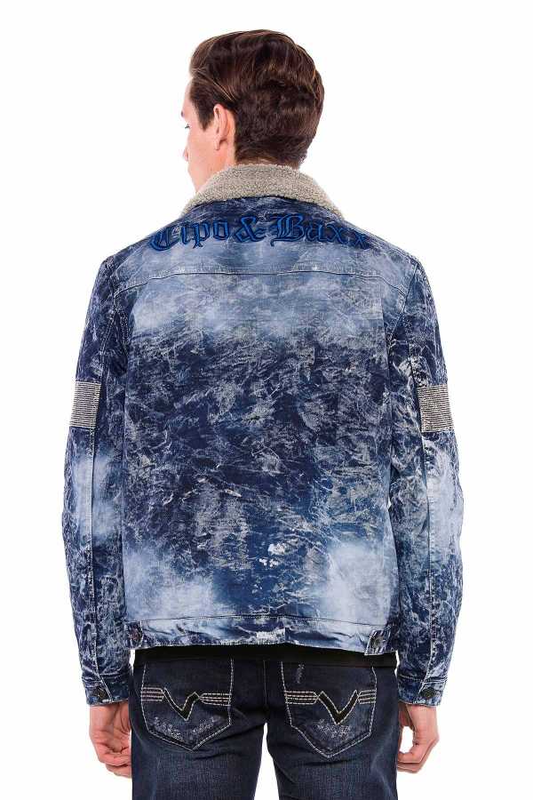 Cipo & Baxx EVERETT Herren Jeans Jacke Denim CJ245 blue