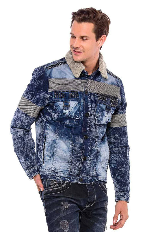 Cipo & Baxx EVERETT Herren Jeans Jacke Denim CJ245 blue