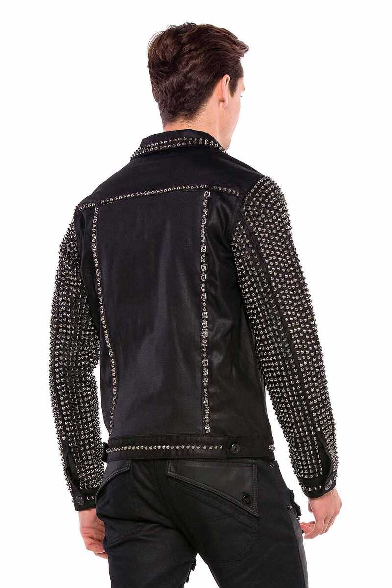 Cipo & Baxx JERMAINE Herren Biker Leder Jacke CJ249