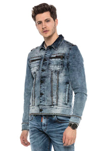Cipo &amp; Baxx GOLDBERG Men's Jeans Jacket Denim CJ265