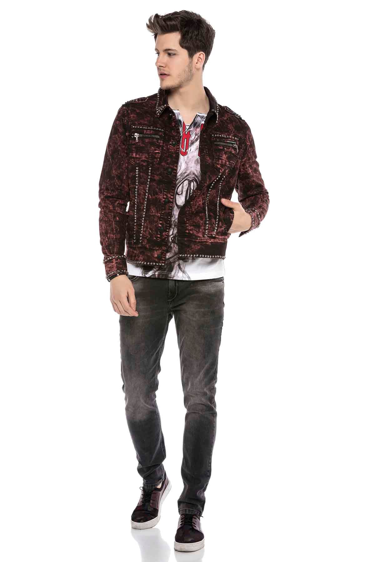 Cipo &amp; Baxx GOLDBERG Men's Jeans Jacket Denim CJ265