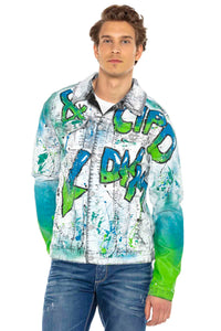 Cipo &amp; Baxx GOLDBERG Men's Jeans Jacket Denim CJ265