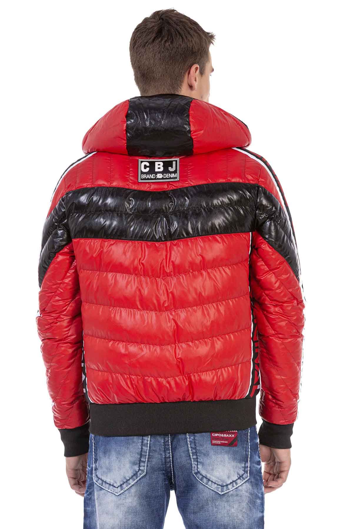 Cipo & Baxx AARON Herren Bomberjacke CJ268 rot