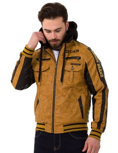 Cipo &amp; Baxx ENZO Men's Biker Leather Jacket CJ284