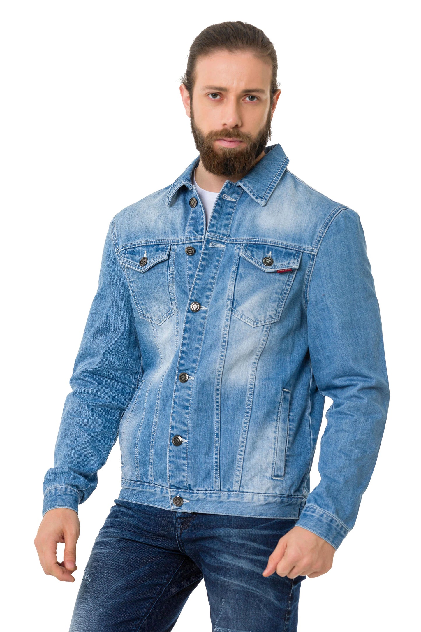 Cipo &amp; Baxx ROB Men's Jeans Jacket Denim CJ289