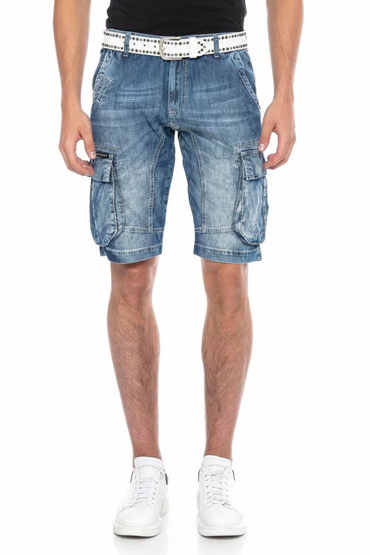 Cipo &amp; Baxx FARGO Men's Short Jeans Denim CK229