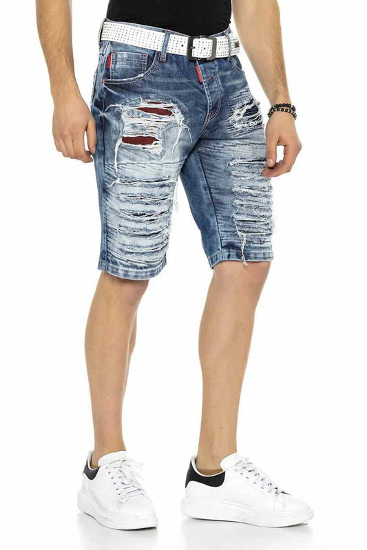 Cipo &amp; Baxx FARGO Men's Short Jeans Denim CK229