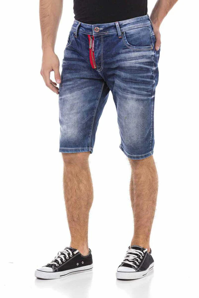 Cipo & Baxx Rally Herren Kurze Jeans Denim CK237