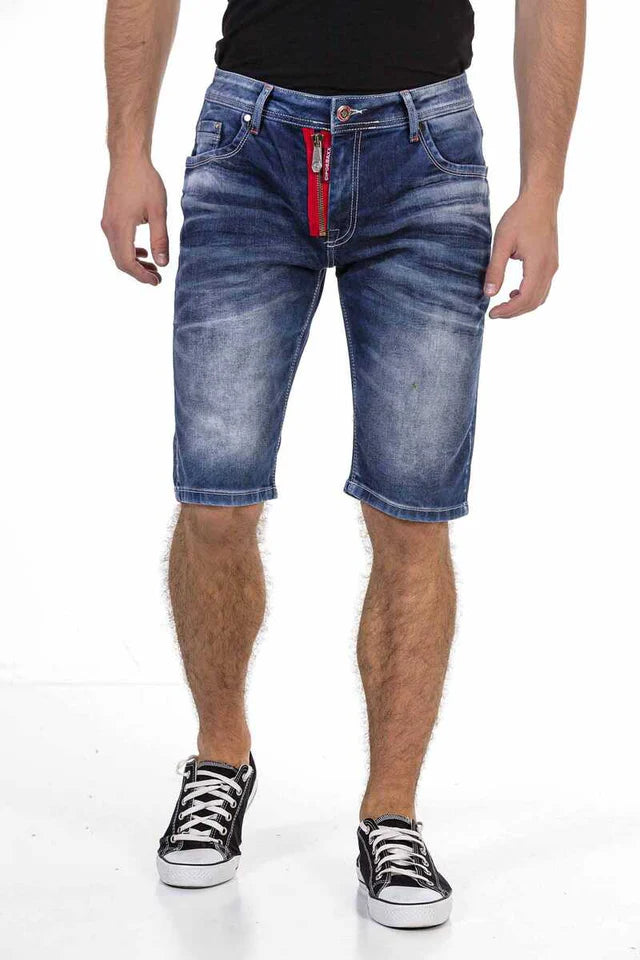 Cipo & Baxx Rally Herren Kurze Jeans Denim CK237