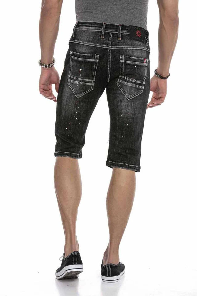 Cipo & Baxx KRILL Herren Kurze Jeans Denim CK241