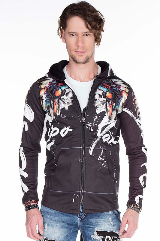 Cipo & Baxx AMAURY Herren Kapuzen Sweatshirtjacke CL263