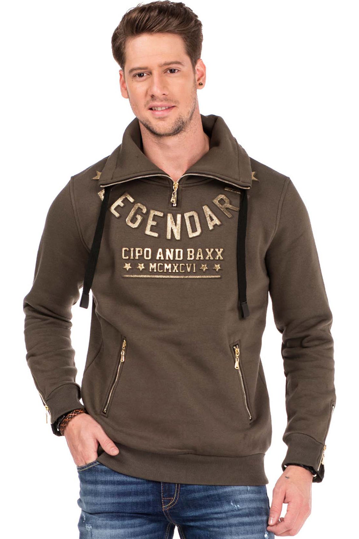 Cipo &amp; Baxx LEANDRO men's sweatshirt CL324