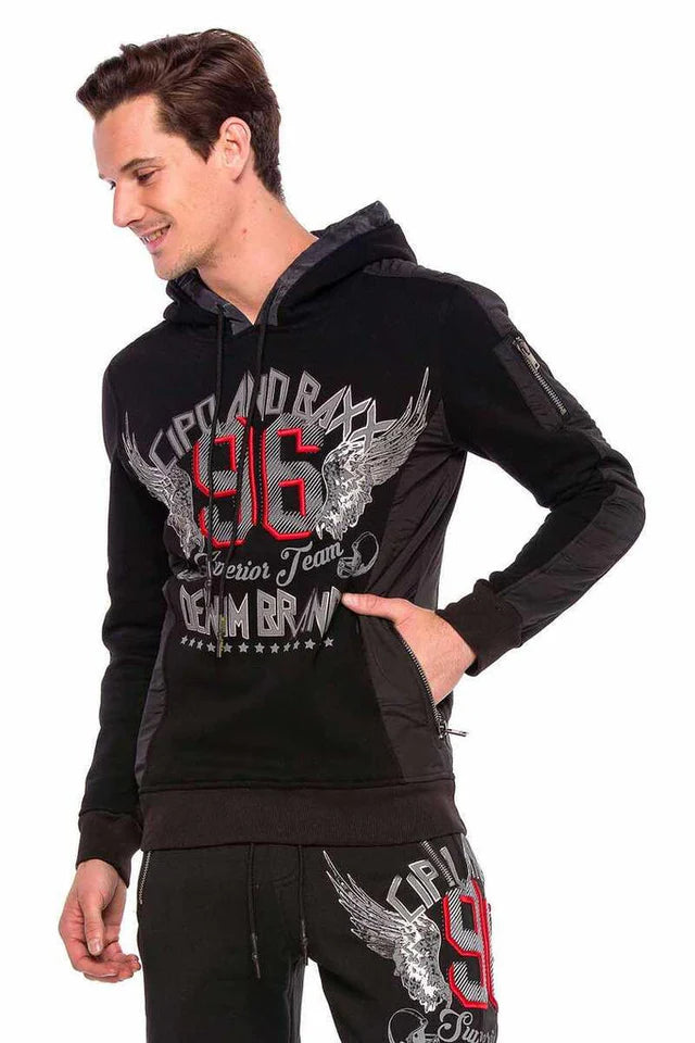 Cipo & Baxx AVRIL Herren Kapuzen Sweatshirt CL358