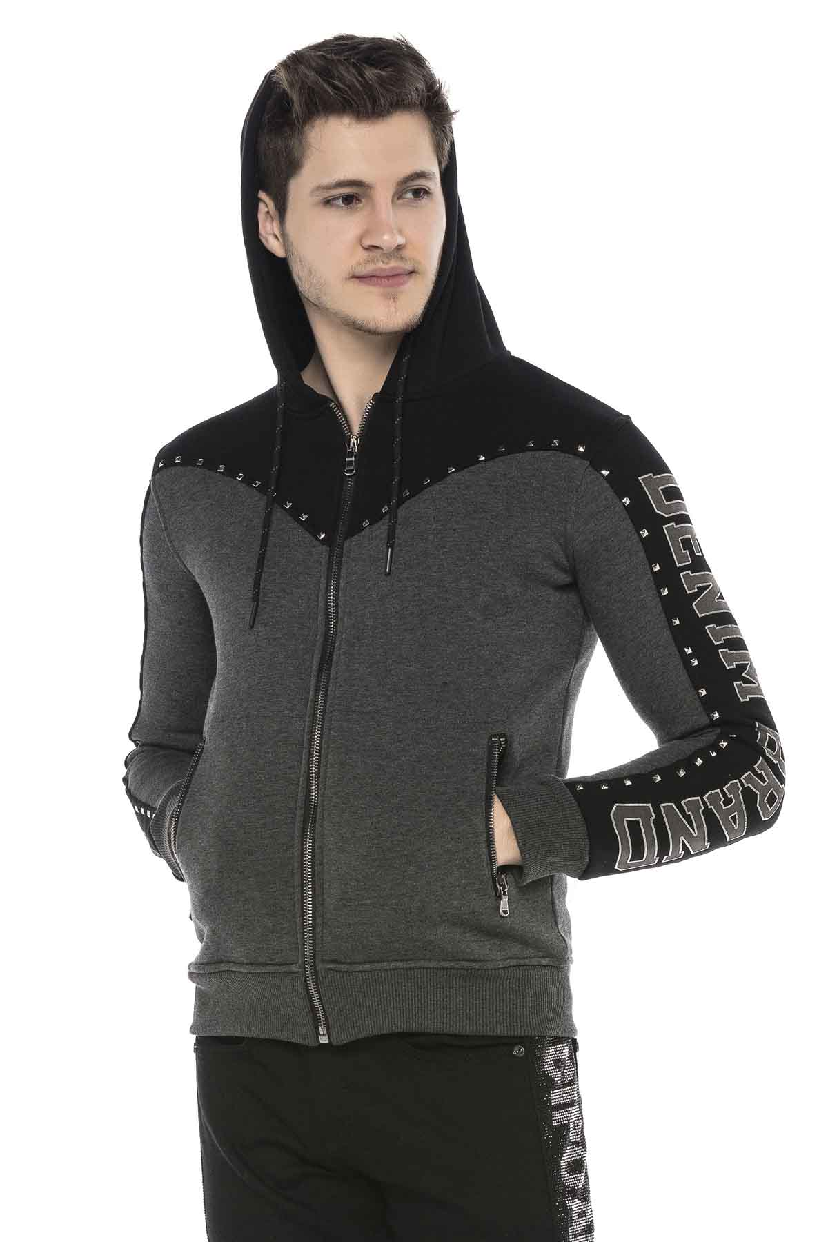 Cipo &amp; Baxx GINO men's sweatshirt hood CL381