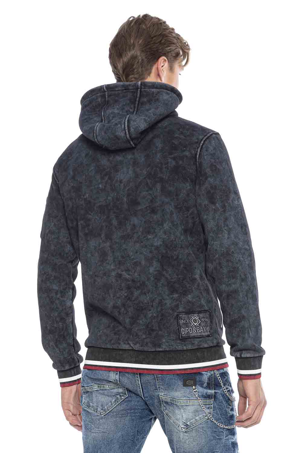 Cipo &amp; Baxx WILL men's hooded sweatshirt CL418