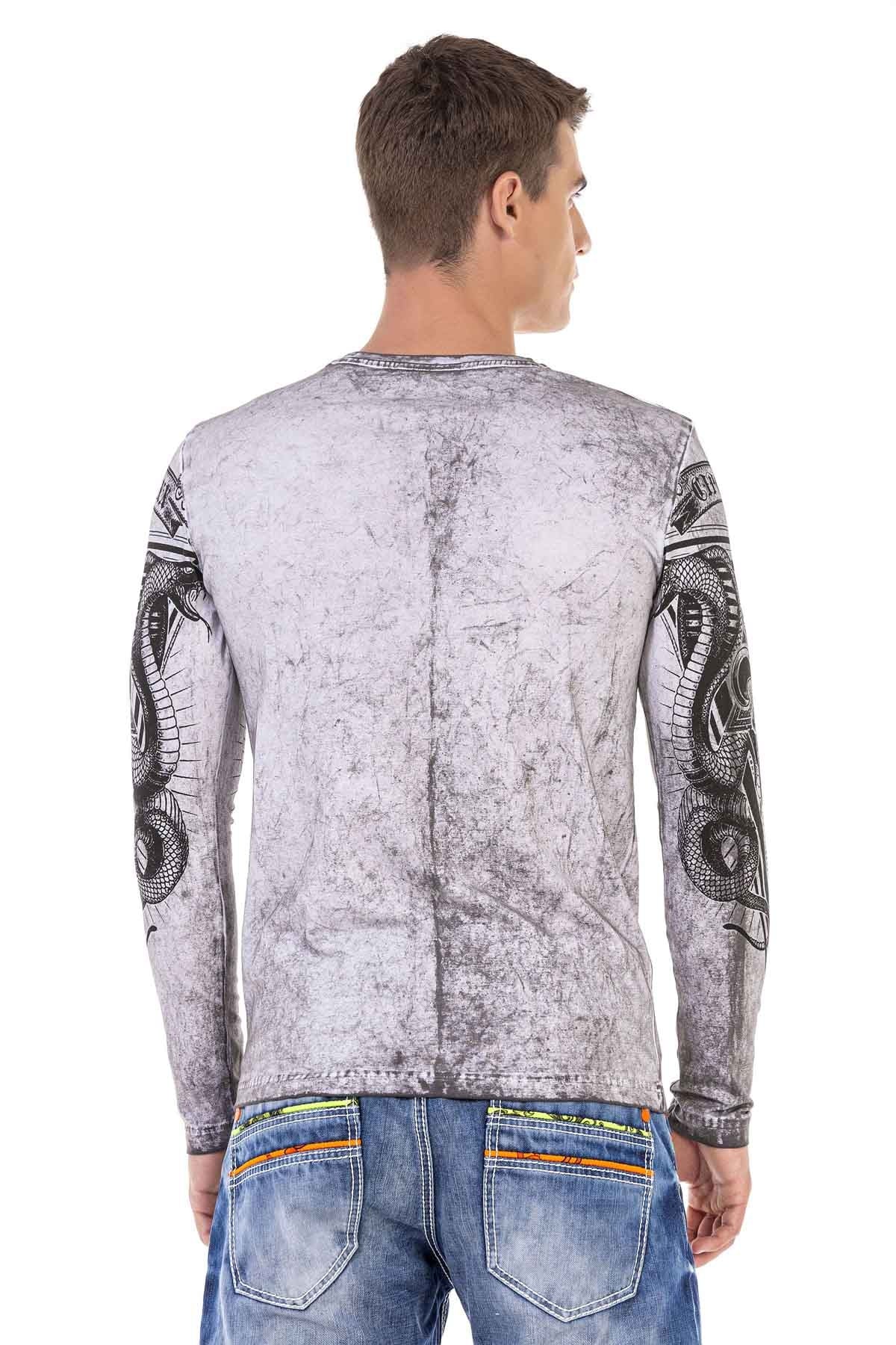 Cipo & Baxx MATHEO Herren Shirt CL449 Grey