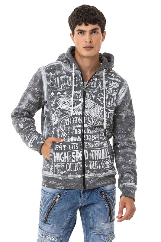 Cipo &amp; Baxx JACO men's hooded sweatshirt CL544