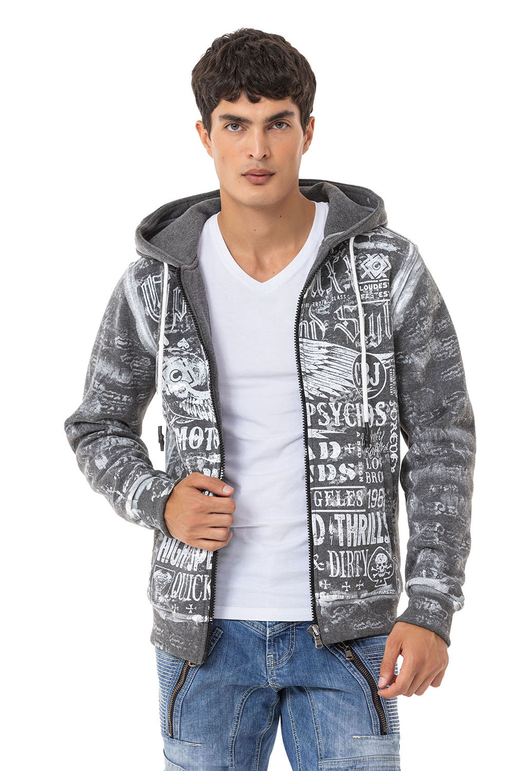 Cipo &amp; Baxx JACO men's hooded sweatshirt CL544