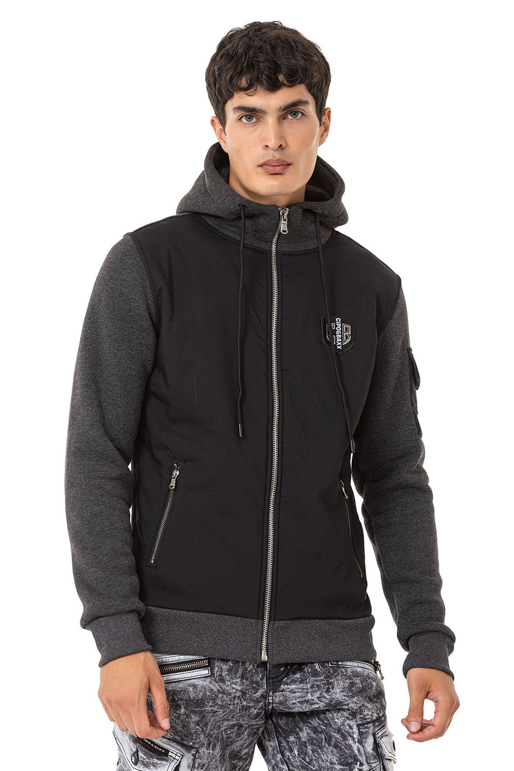 Cipo &amp; Baxx IGOR men's hooded sweatshirt CL552