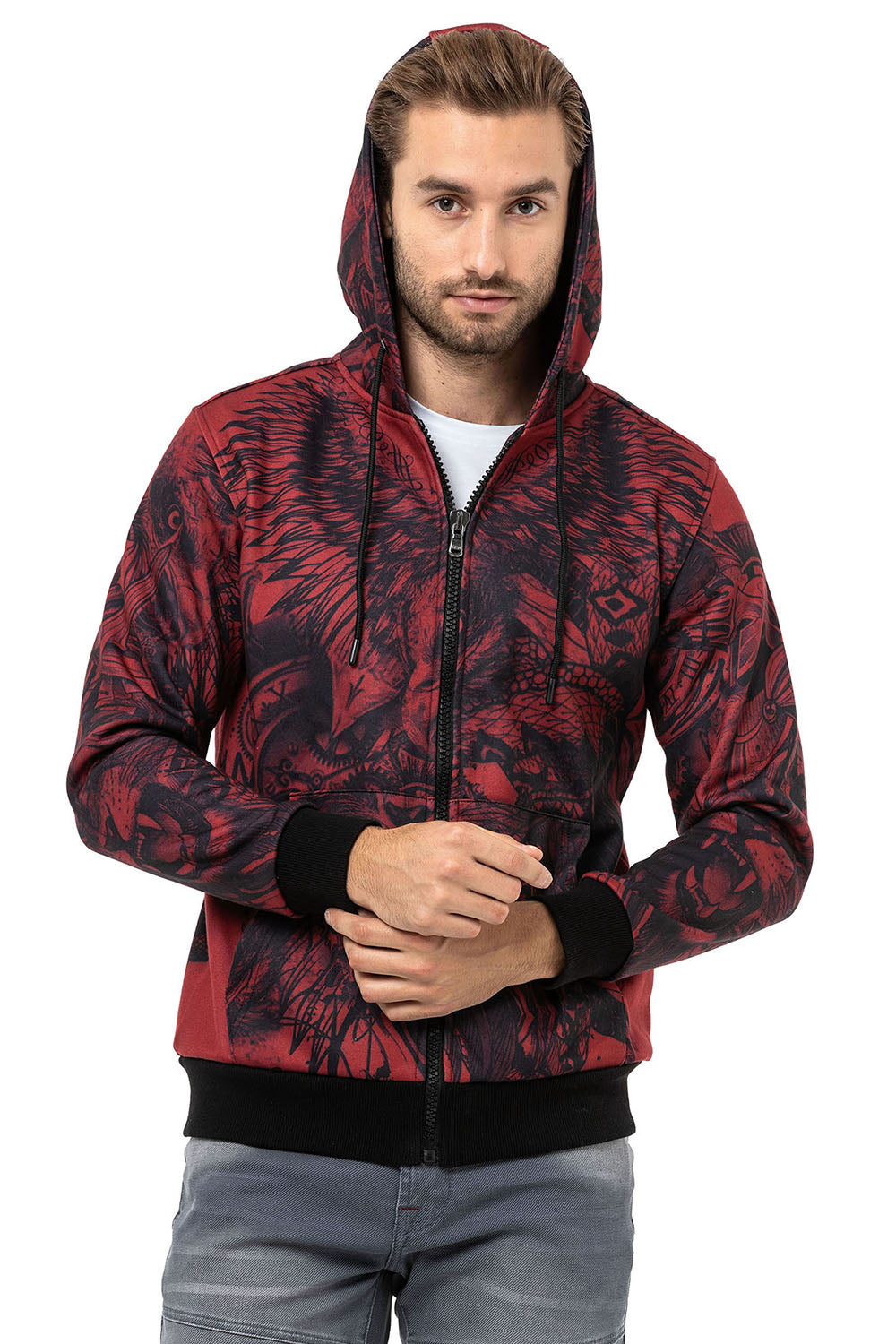 Cipo & Baxx PERTH Herren Kapuzen Sweatshirt CL559