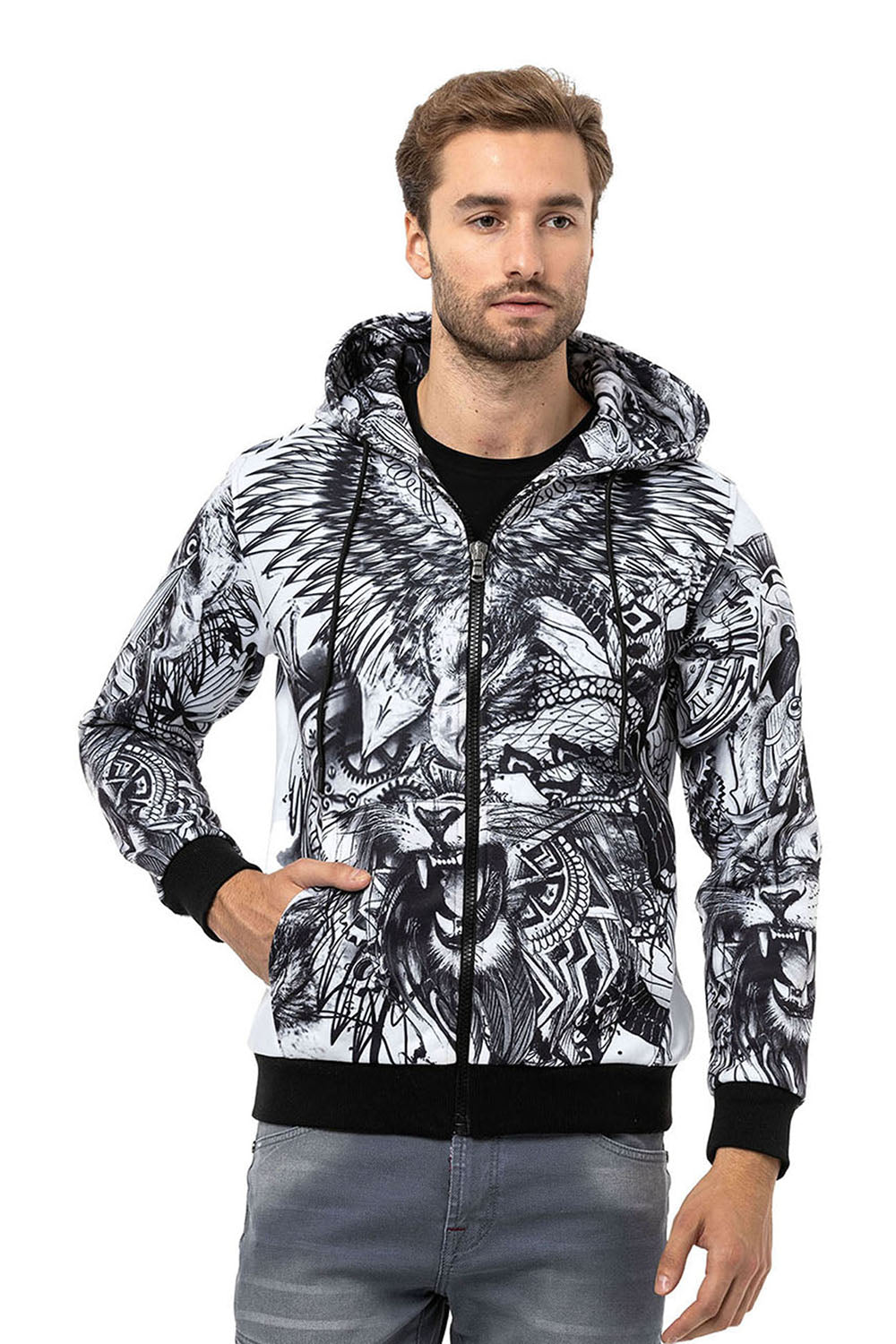 Cipo &amp; Baxx ADELAIDE men's hooded sweatshirt CL559