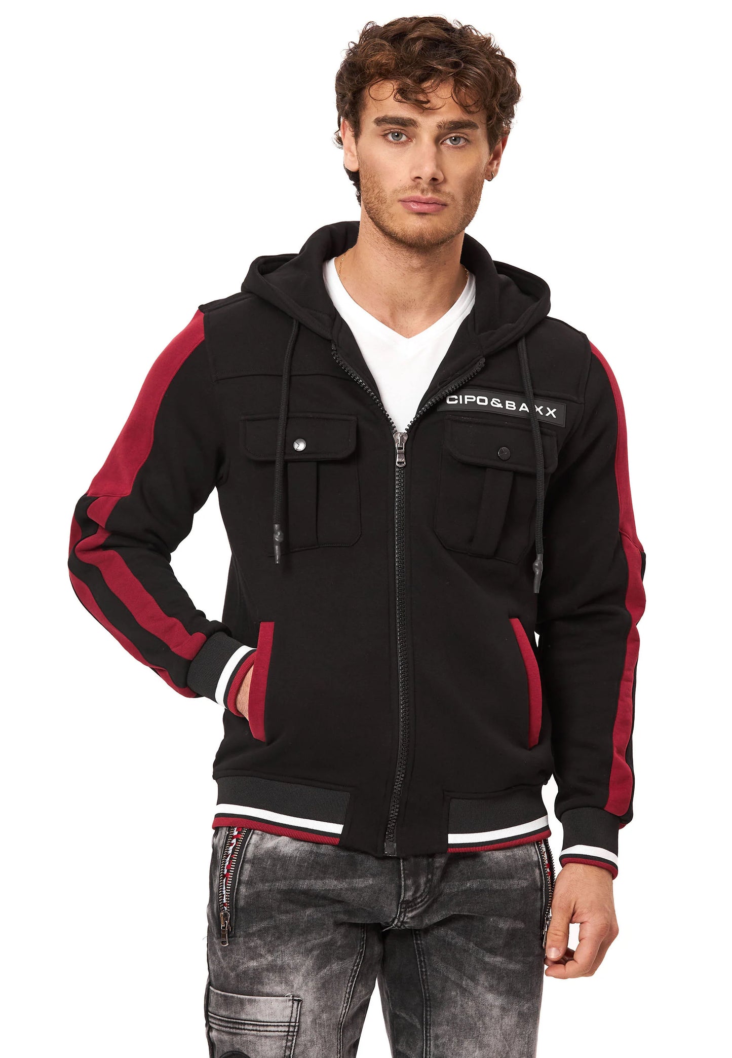 Cipo &amp; Baxx ADELAIDE men's hooded sweatshirt CL559