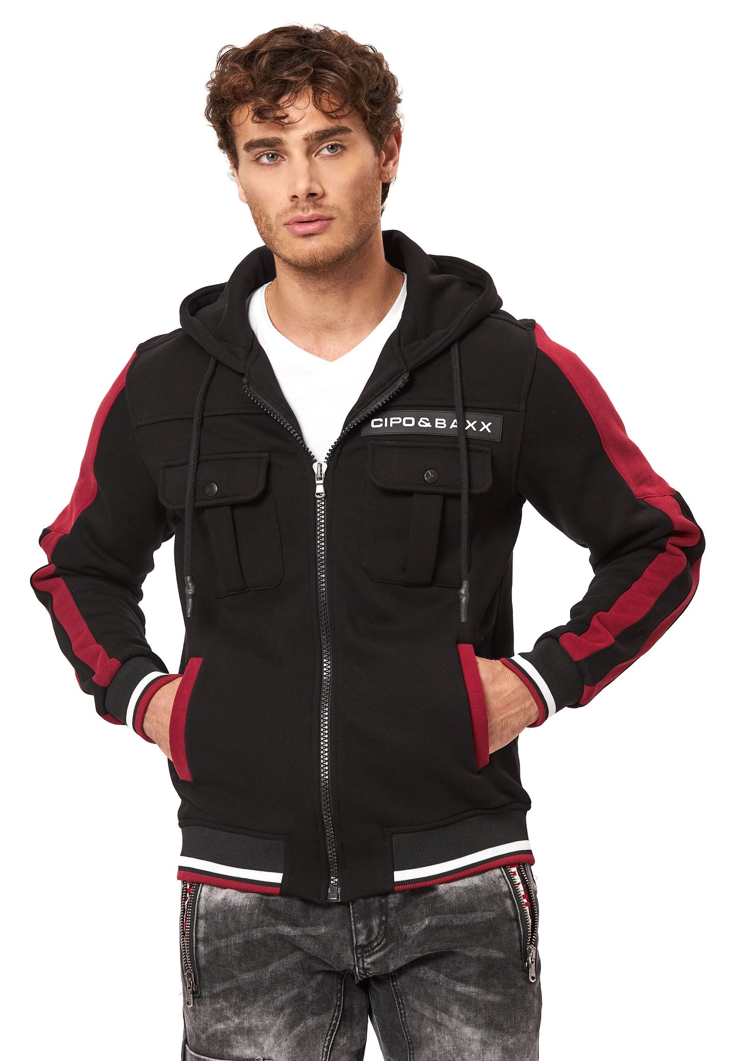 Cipo &amp; Baxx ADELAIDE men's hooded sweatshirt CL559
