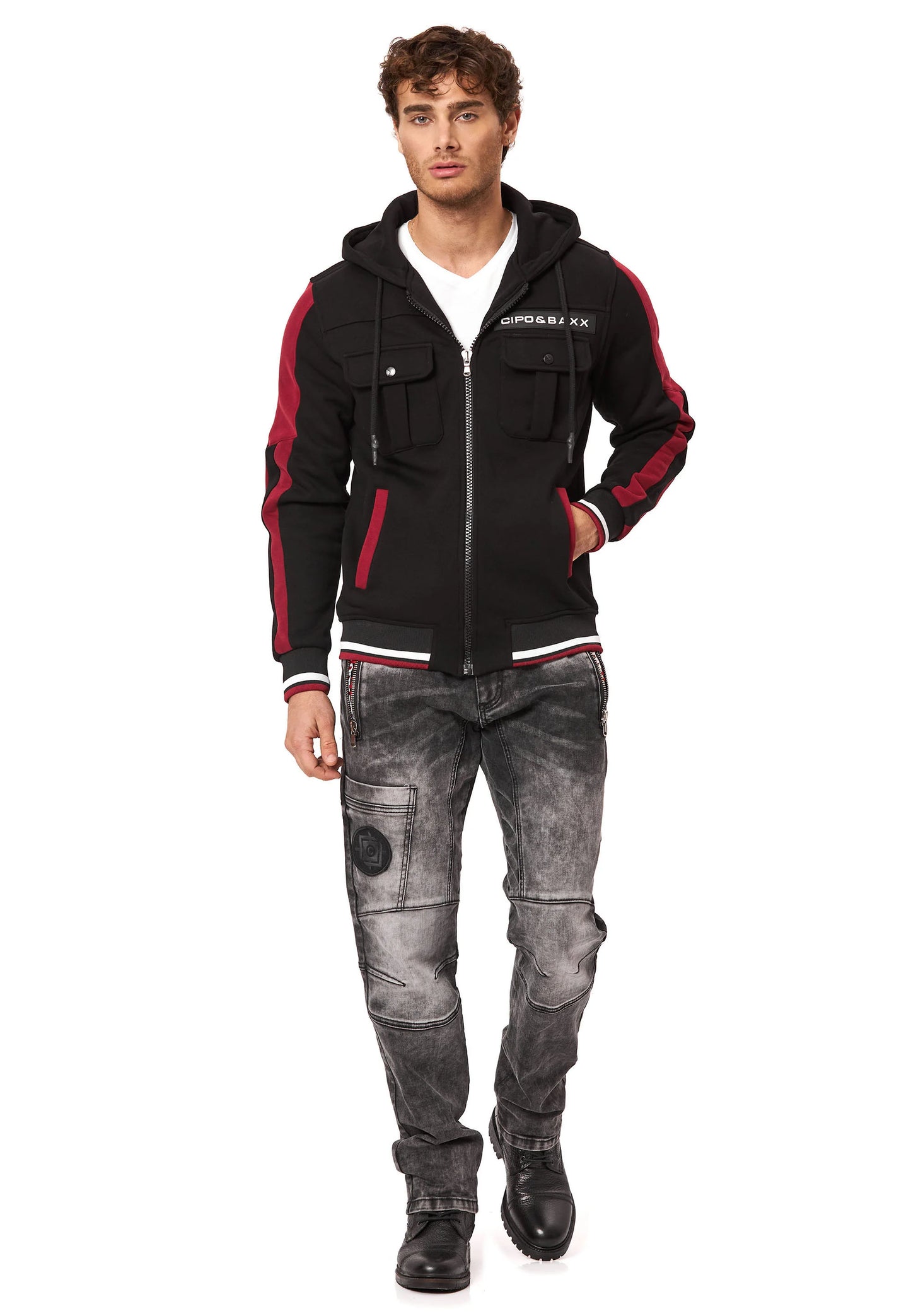 Cipo &amp; Baxx ADELAIDE men's hooded sweatshirt CL559