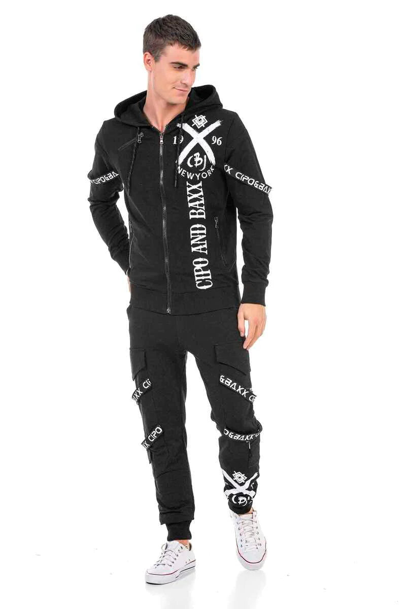 Cipo &amp; Baxx SNOOP Men's Tracksuit Sweatshirt + Jogging Bottoms CLR140